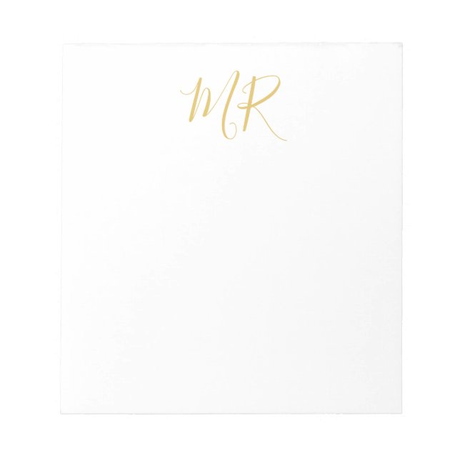 Bloc-note Professional Classical Monogram Minimalist Plain (Devant)