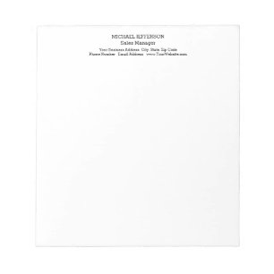 Bloc-note Professionnel minimaliste classique simple