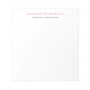 Bloc-note Professionnel minimaliste élégant