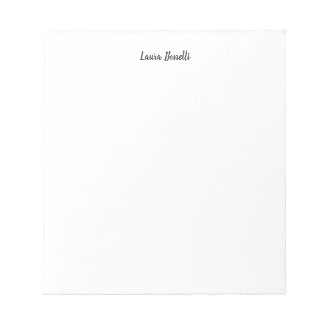 Bloc-note Professionnel Minimaliste Moderne Simple (Devant)