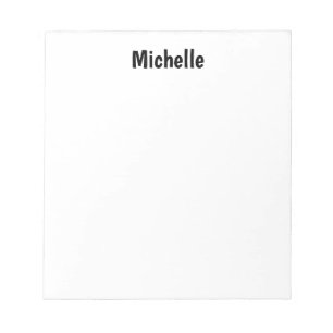 Bloc-note Professionnel Moderne Minimaliste Nom Propre Simpl