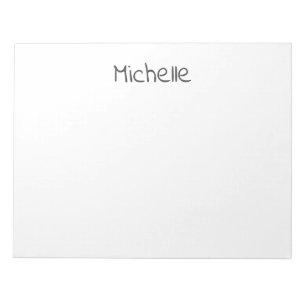 Bloc-note Professionnel Moderne Minimaliste Nom Propre Simpl