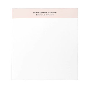 Bloc-note Professionnel Moderne Minimaliste Simple Clair