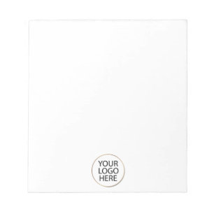 Bloc-note Professionnel Personnalisé Logo Entreprise Blanc