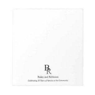 Bloc-note Professionnel Simple Votre Logo