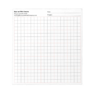 Bloc-note Projet de bâtiment commercial Date Grille 4x4 Grap