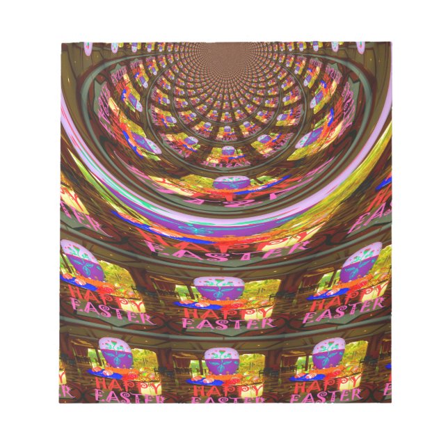 Bloc-note Psychédélique Pâques Kaleidoscope Art (Devant)