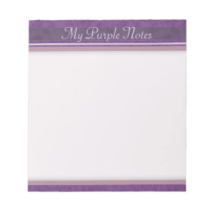 Bloc-note Purple Lavender Mauve