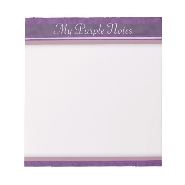 Bloc-note Purple Lavender Mauve (Devant)