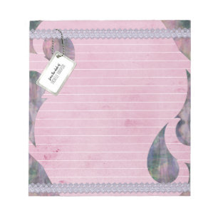 Bloc-note Purple rose Abstrait