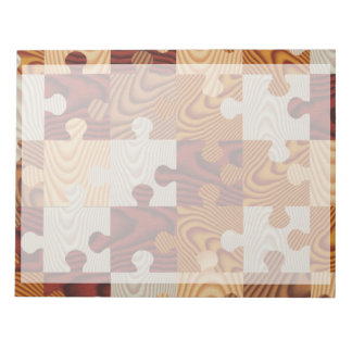 Bloc-note Puzzle en bois