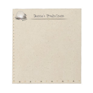 Bloc-note Quartz Crystal Ball papier Vintage personnel