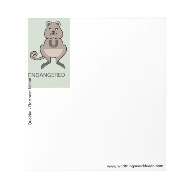 BLOC-NOTE QUOKKA - NOTEPAD (Devant)
