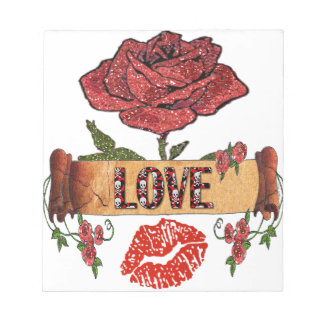 Bloc-note RAB Rockabilly Roses, Love & Lipstick