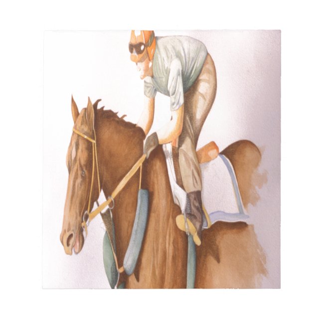 Bloc-note Race Horse and Jockey (Devant)