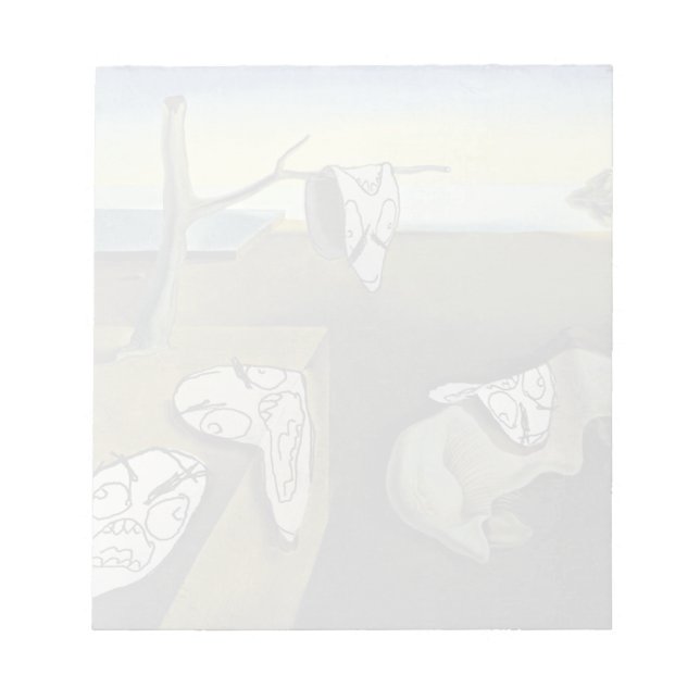 Bloc-note Rage Visage Mème Visage Comique Art Peinture (Devant)