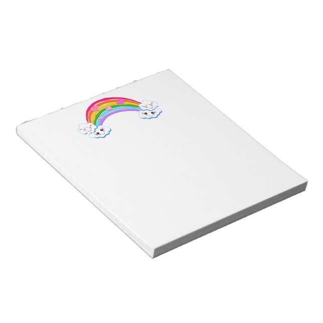 Bloc-note Rainbow Clouds Notepad (Incliné)