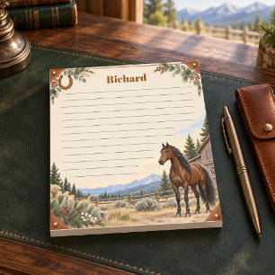 Bloc-note Rancho de montagne andalou au châtaignier personna