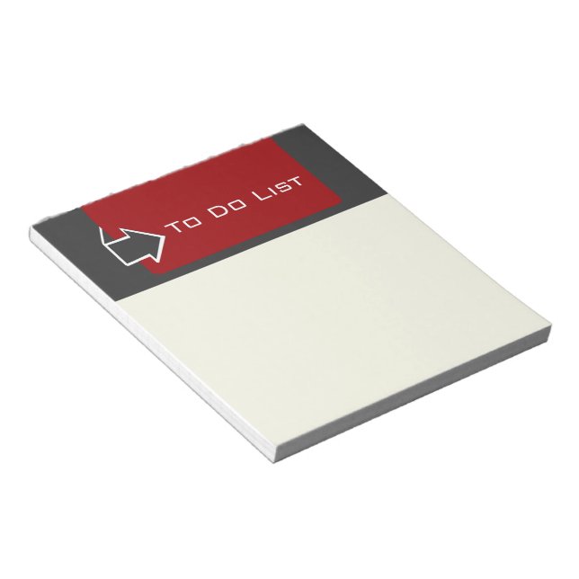 Bloc-note Rappel Chic À Faire Liste Conception Flèche (Incliné)