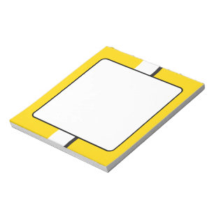 Bloc-note Rayure jaune de Sportscar