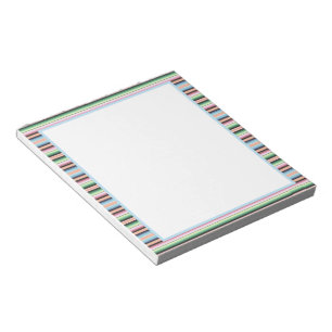 Bloc-note rayures pastel serape