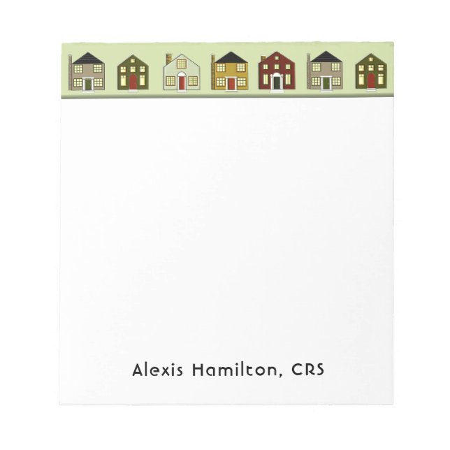 Bloc-note Realtor cadeau personnalisé (Devant)