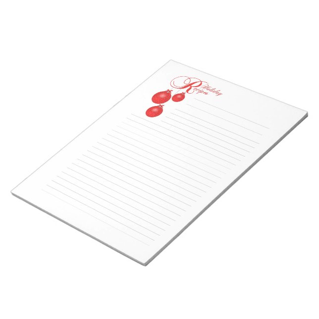 Bloc-note Recettes vacances Classeur Accessoires Pages (Incliné)
