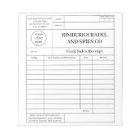 reçu de vente au comptant moderne