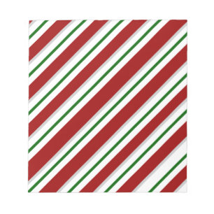 Bloc-note Red and Green Stripes