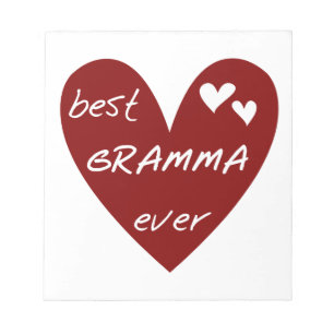 Bloc-note Red Heart Meilleur Cadeaux Gramma Jamais