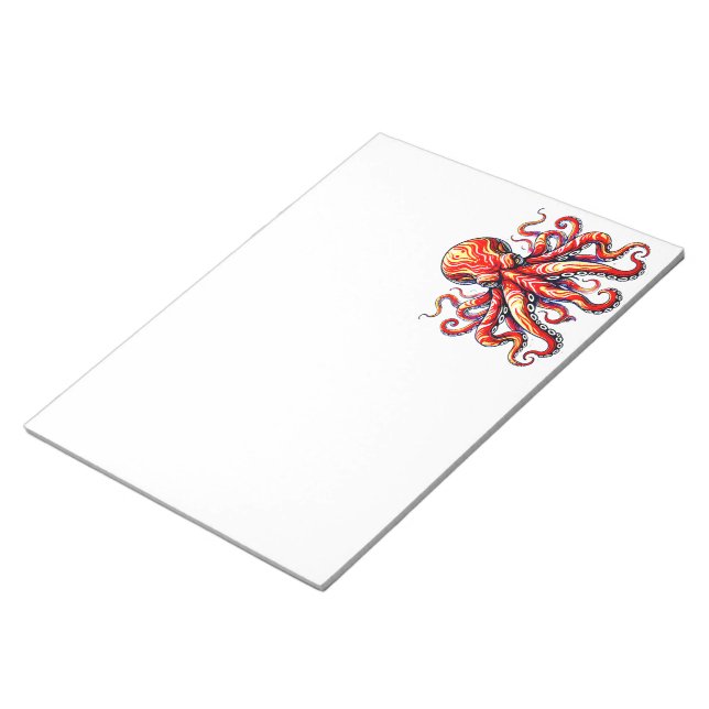 Bloc-note Red Octopus (Incliné)