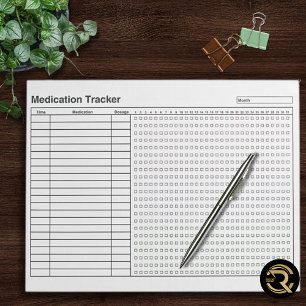 Bloc-note Registre Quotidien de Suivi des Médicaments