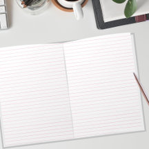 Règle de collège Paysage en papier rose 11 x 8,5