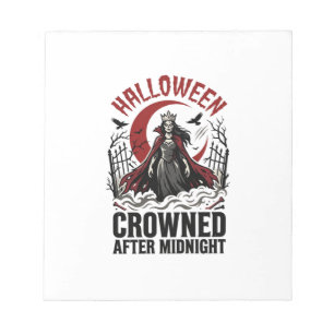Bloc-note Reine Halloween des morts-vivants Lever de minuit