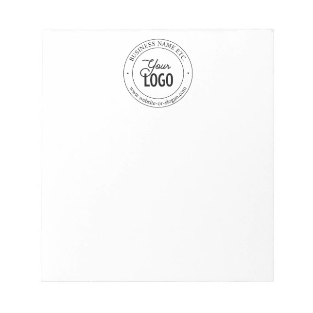 Bloc-note Remplacement facile de logo et texte personnalisab (Devant)