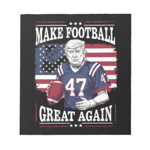 Bloc-note Rendre le football Vintage aux USA Drapeau Trump