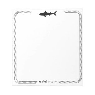 Bloc-note Requin vintage moderne - Requins Personnalisé