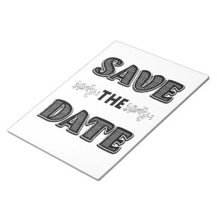 Bloc-note Réservez la date