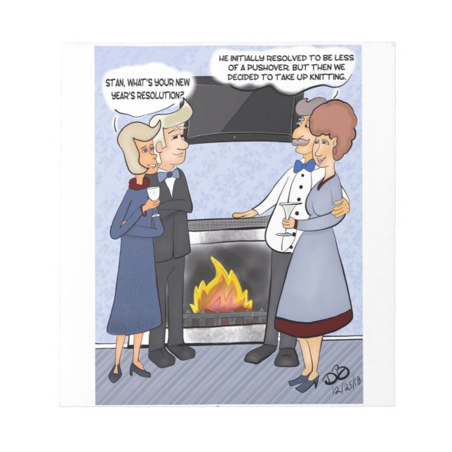 Bloc-note Résolution du Nouvel An (Devant)