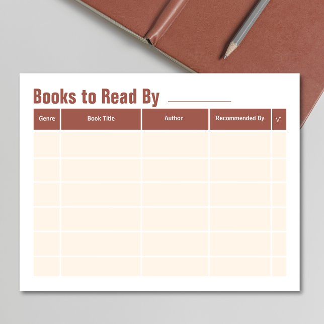 Bloc-note Retour à l'école Accessoires de lecture Club de li (Back to School Books to Read Teacher Appreciation Notepad)