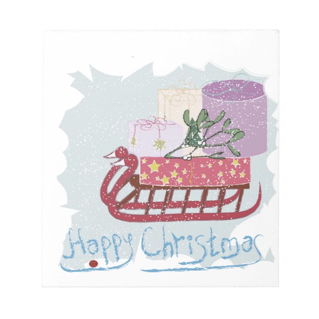 Bloc-note Rétro Merry Christmas ! (Devant)