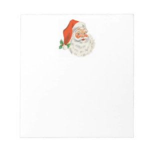 Bloc-note Rétro Vintage Jolly Santa Claus de Christmas