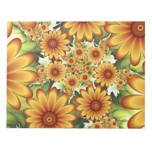 Bloc-note Rêve Floral, Art Fractal Moderne Abstrait Fleur