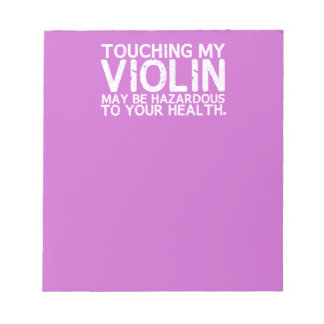 Bloc-note Risque de violon