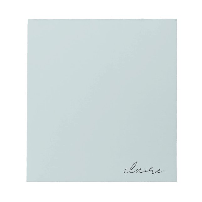 Bloc-note Robins Oeuf Nom bleu (Devant)