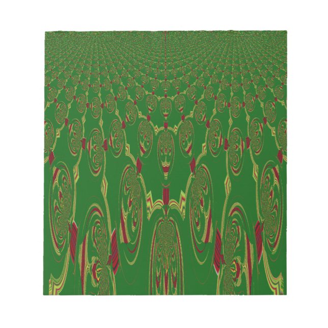 Bloc-note Robots verts (Devant)