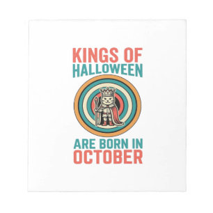 Bloc-note Rois d'Halloween octobre Anniversaire Vintage Shir