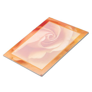 Bloc-note Rose Blossom / Pêche à l'abricot / Photo de gros p