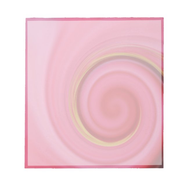Bloc-note rose bonbon (Devant)