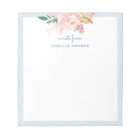 Rose d'aquarelle de cadre Pastel Blue Dots Whimssi